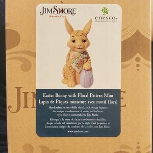 Jim Shore Pastel Bunny with Egg Figurine
